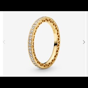 Pandora Sparkle & Hearts Ring